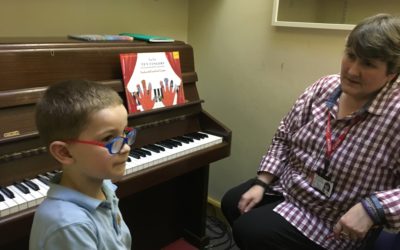 First piano lesson